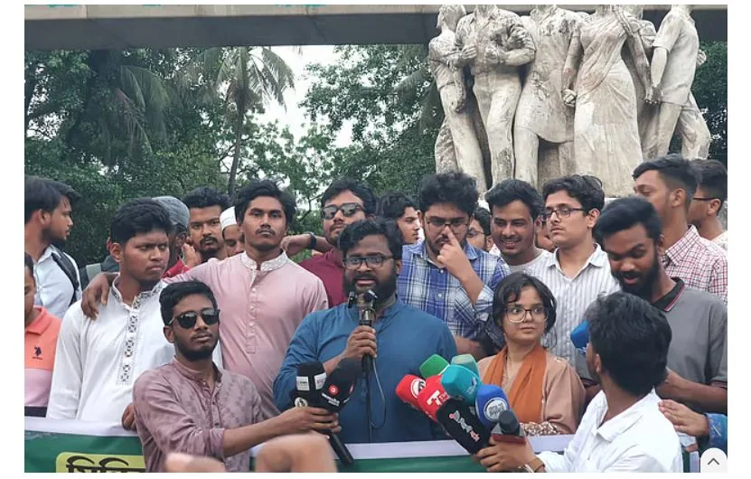 কার্টুন প্রচারের জন্য, লেখার জন্য কাউকে গ্রেপ্তার করা যাবে না: জাতীয় ছাত্রশক্তি