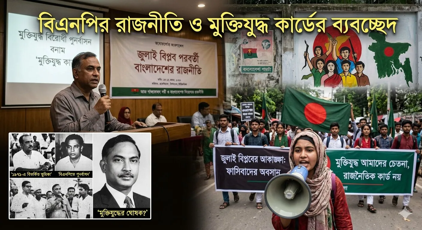 বিএনপির রাজনীতি ও মুক্তিযুদ্ধ কার্ডের ব্যবচ্ছেদ