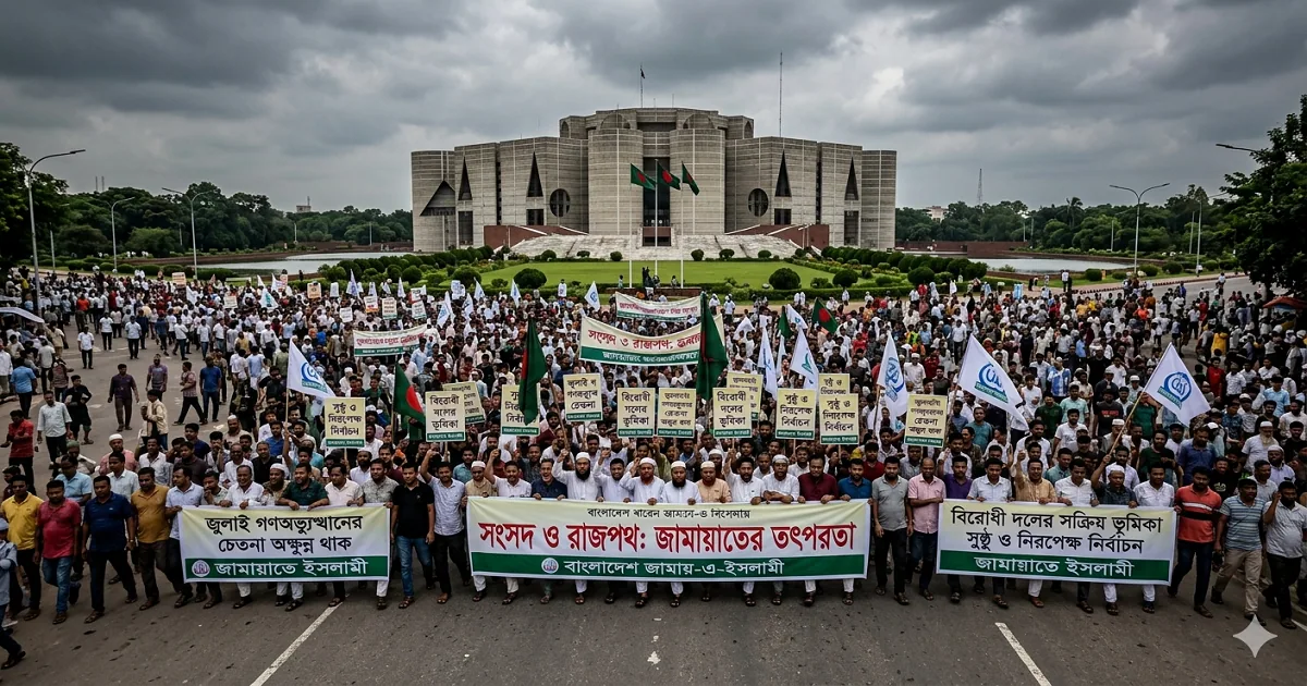 সংসদ ও রাজপথ: দুই ফ্রন্টে মাসব্যাপী তৎপরতা ছিল জামায়াতের