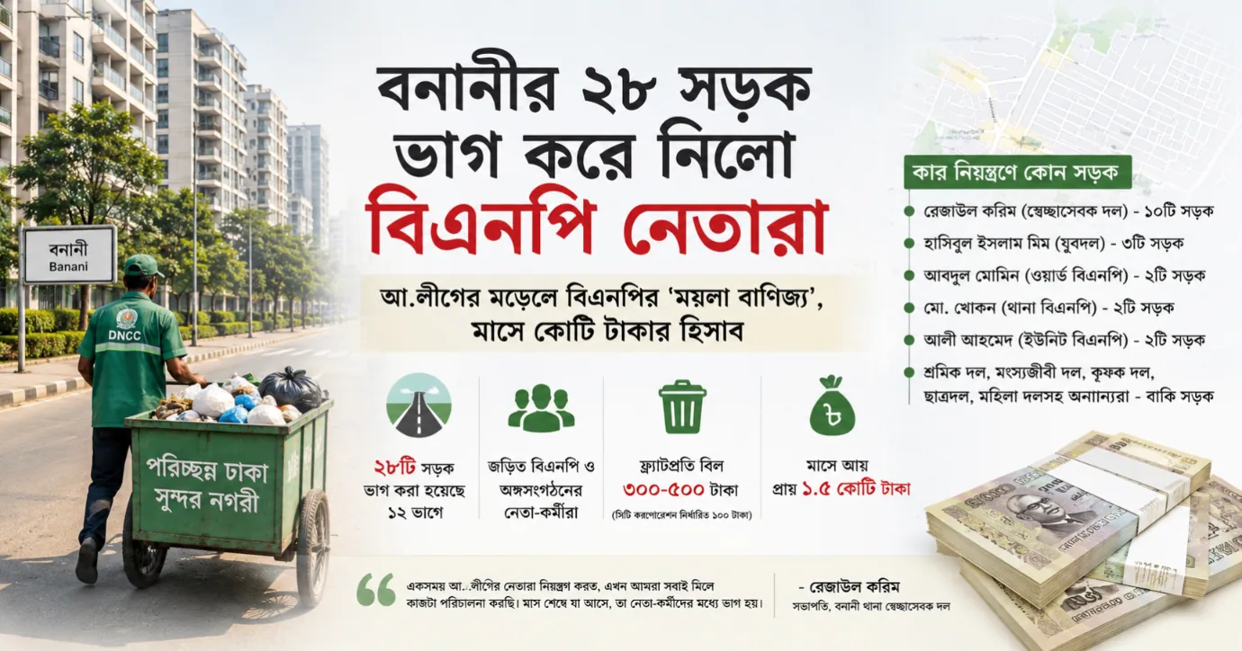 আ.লীগ মডেলে বিএনপির ‘ময়লা বাণিজ্য’, মাসে কোটি টাকার হিসাব