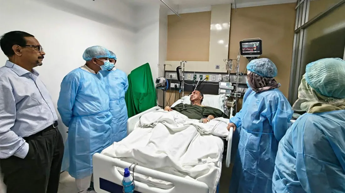 সিঙ্গাপুর থেকে মালয়েশিয়ার হাসপাতালে মির্জা আব্বাস