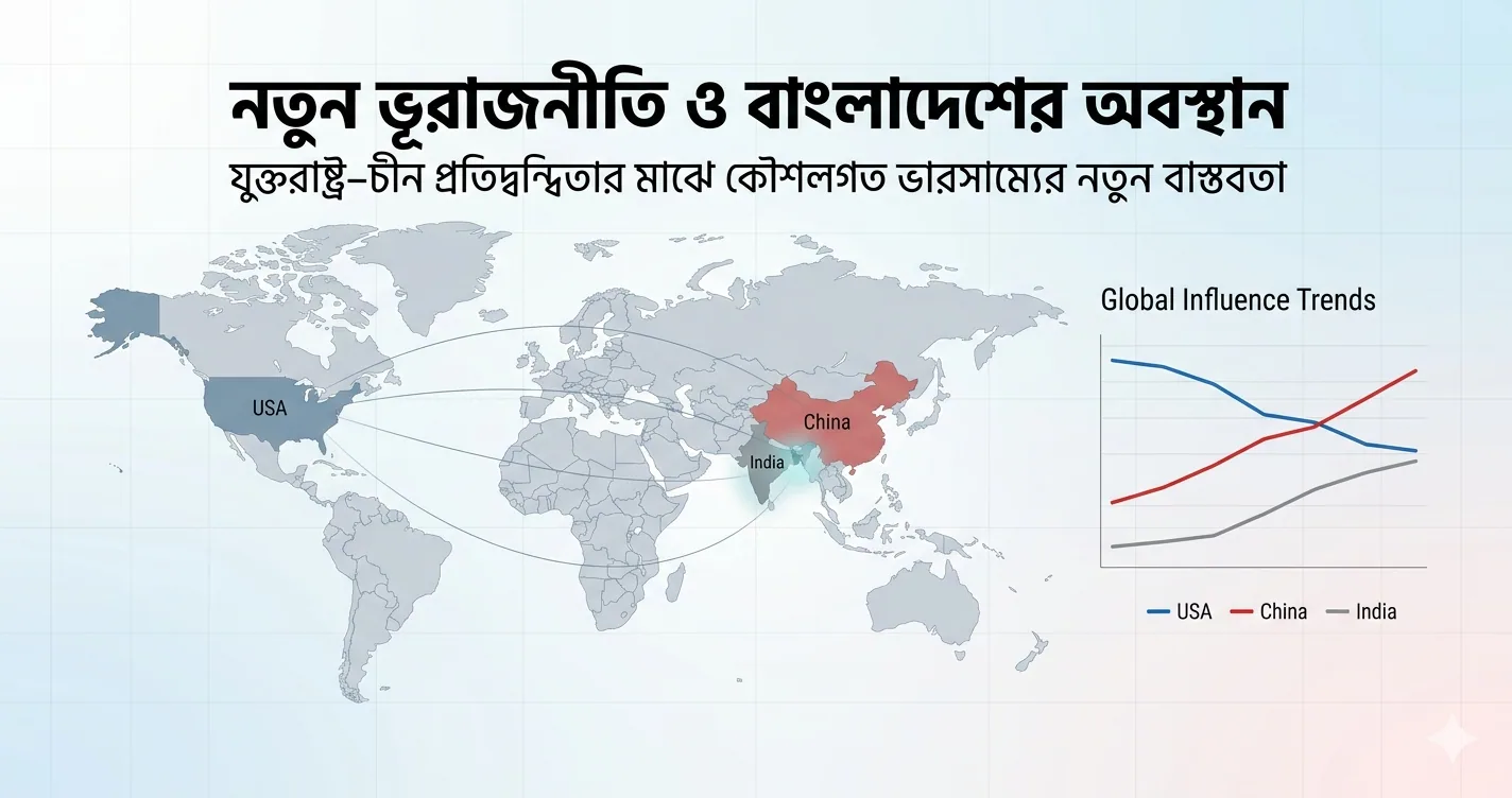 ওয়াশিংটন, বেইজিং ও দিল্লি: বাংলাদেশ কি নতুন কৌশলগত পথ খুঁজছে?