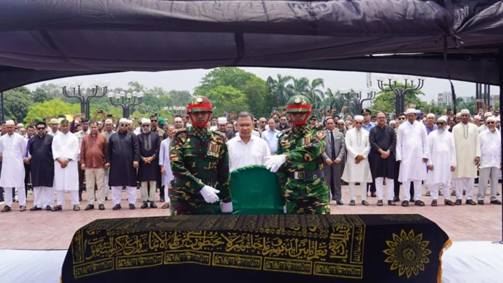 জাতীয় সংসদে সাবেক প্রতিমন্ত্রী সিনহার জানাজা, অংশ নিলেন প্রধানমন্ত্রী