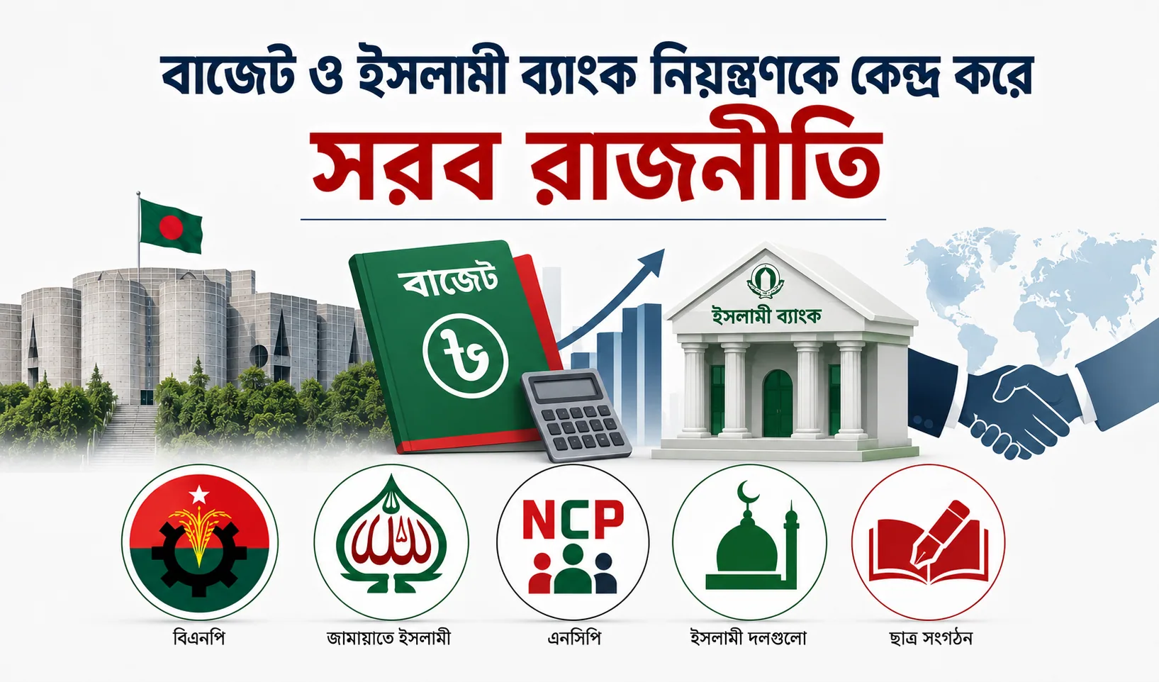বাজেট ও ইসলামী ব্যাংক নিয়ন্ত্রণকে কেন্দ্র করে সরব রাজনীতি