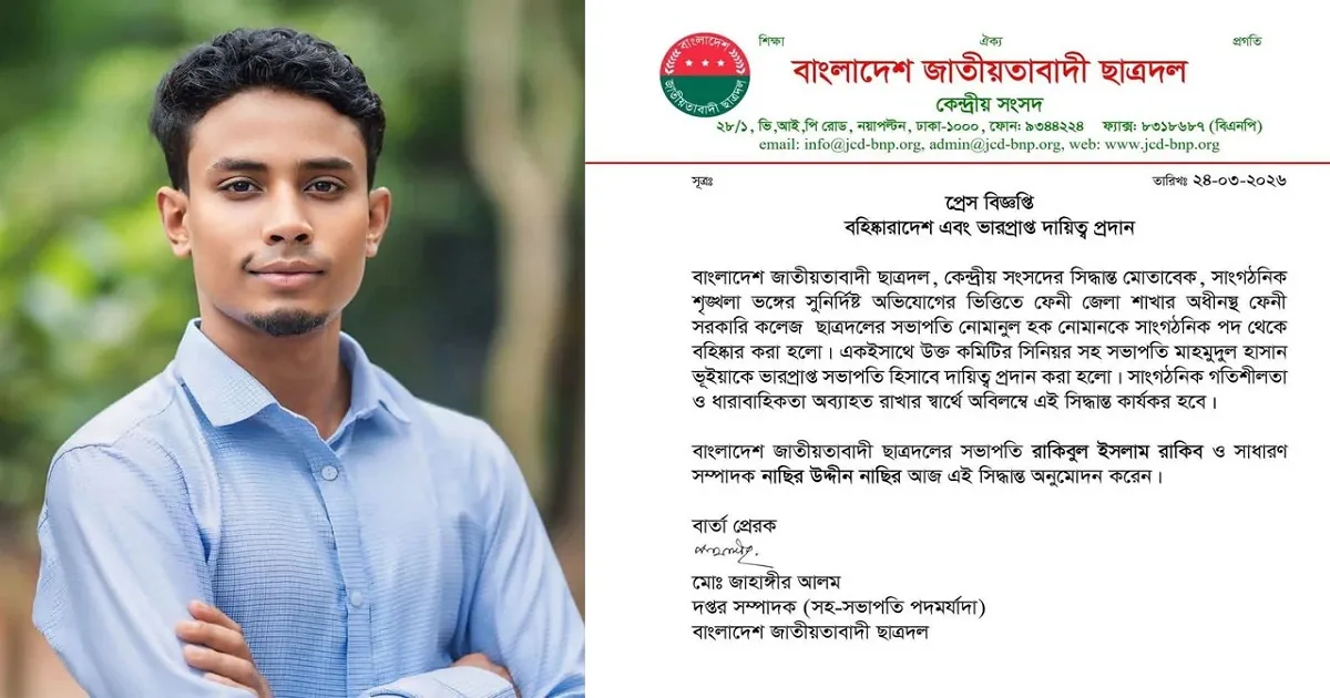 চাঁদা না দিলে গাড়ি চলাচলে বাধার হুমকি, বহিষ্কার ছাত্রদল নেতা
