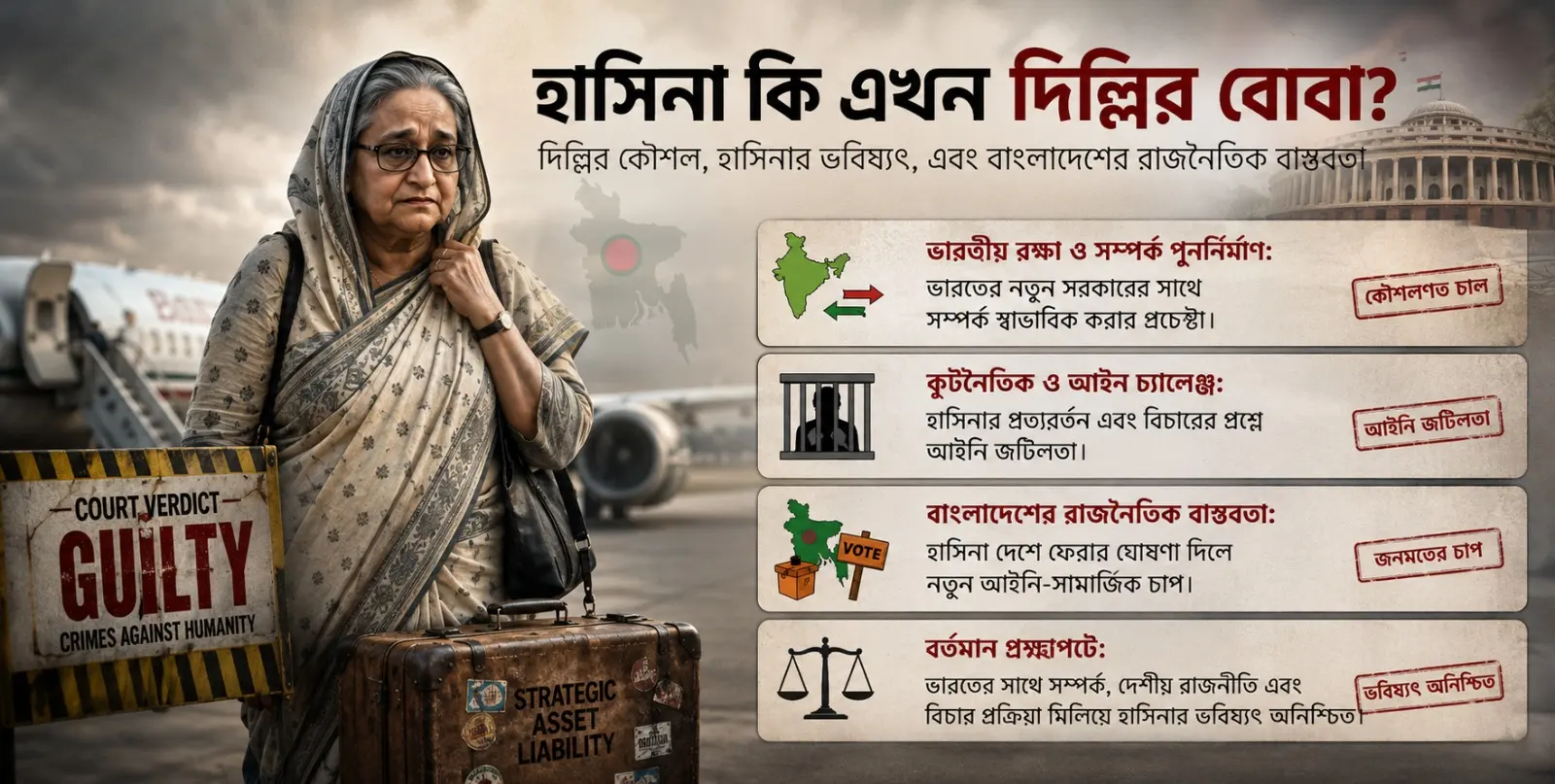 হাসিনার ব্যাপারে কি আস্থা হারিয়েছে দিল্লি?