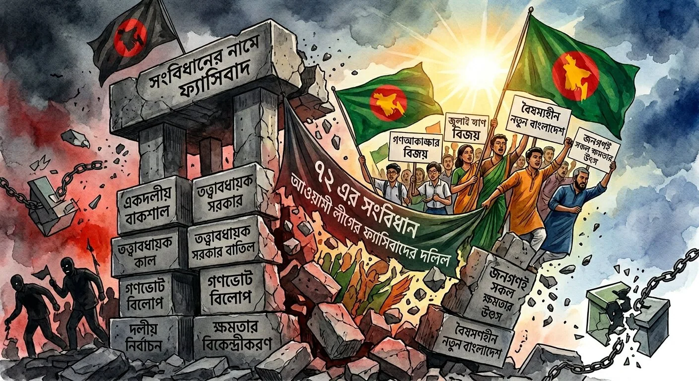 ৭২ এর সংবিধান আওয়ামী লীগের ফ্যাসিবাদী হয়ে ওঠার দলিল