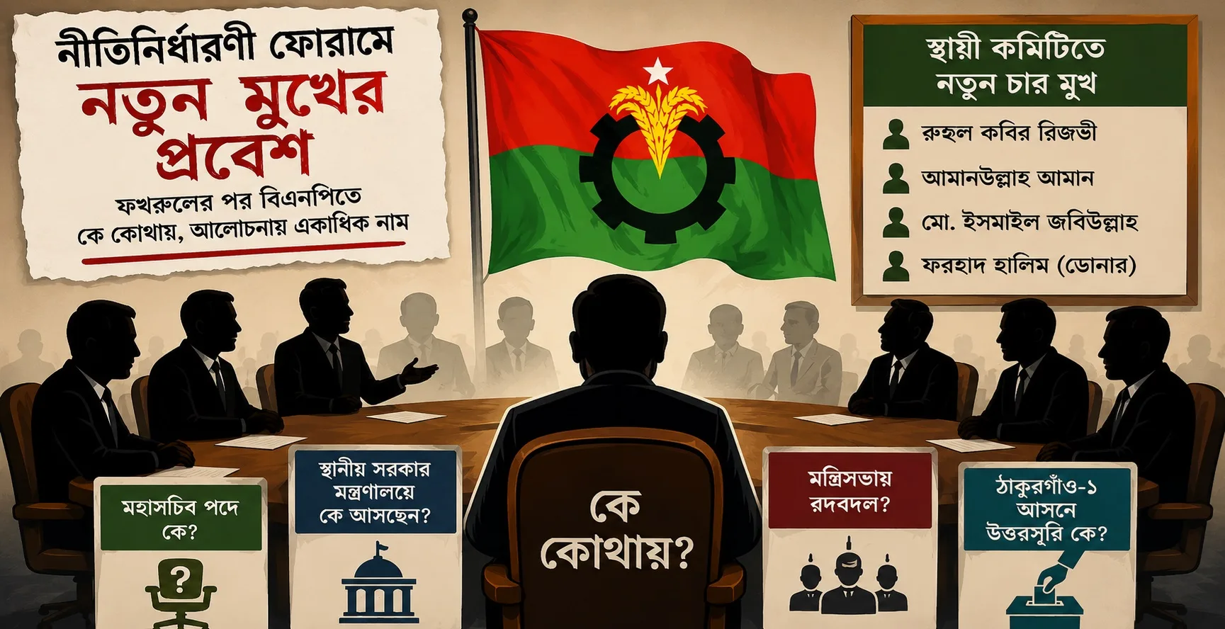 ফখরুলের পর বিএনপিতে কে কোথায়, আলোচনায় একাধিক নাম