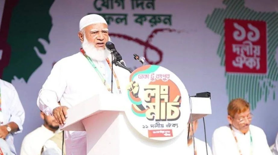 গণভোটের গণরায় নিশ্চিতের দাবিতে লং মার্চ: শফিকুর রহমান