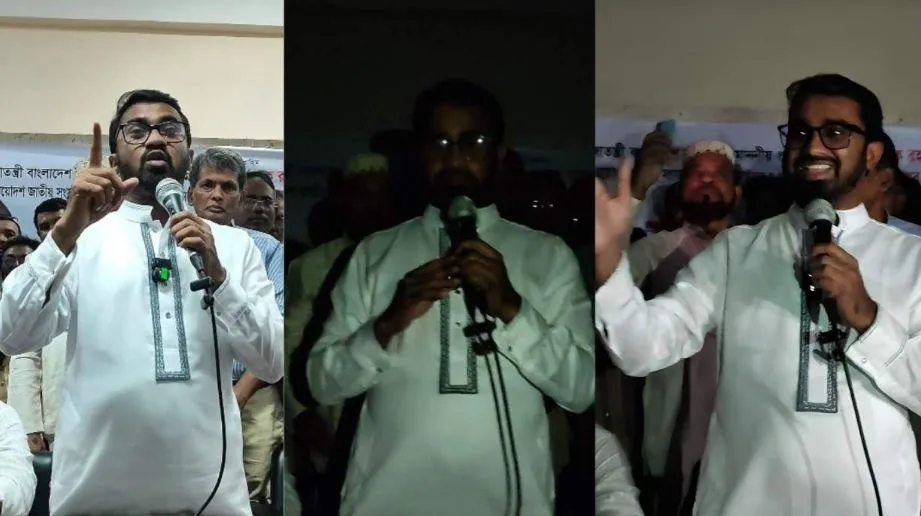 বক্তব্যের মাঝেই চলে গেল বিদ্যুৎ, হেসে দিলেন রাশেদ খাঁন