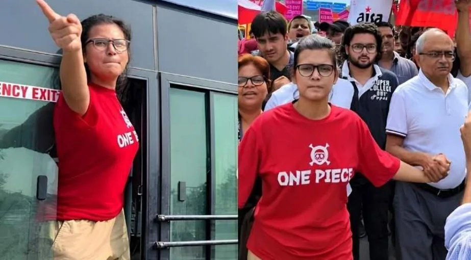 নেহার ‘ওয়ান পিস’ লেখা লাল টি-শার্টের মাহাত্ম্য কী? কীসের প্রতীক খুলি?